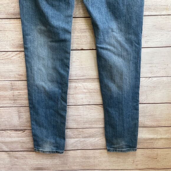 FREE PEOPLE DISTRESSED PATCHWORK JEANS - Picture 7 of 7